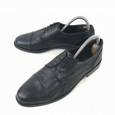 Lloyd Germany Premium Line Chaussures de ville à bout droit en cuir galet lourd Noir 26.0(UTILISÉ)