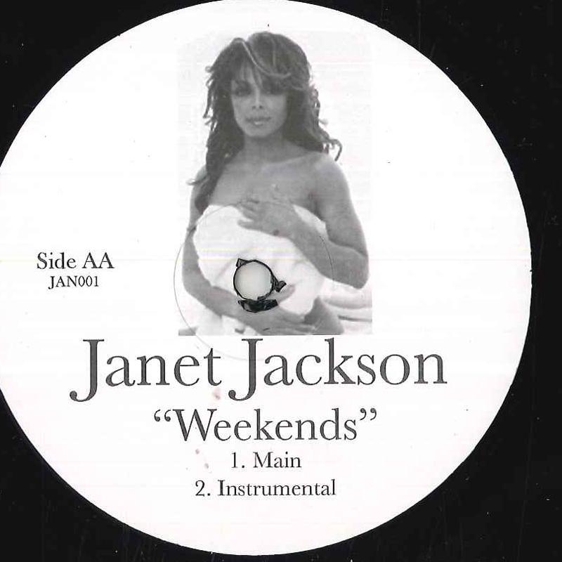

12inch Record JANET JACKSON Weekends JAN001 NOT ON LABEL UK Rap HipHopRB Used