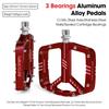 BUCKLOS Bicycle Pedal Sealed 3 Bearing Bike Pedals CNC Aluminum Alloy Anti-slip MTB Road Bike Wide Platform Pedal Cycling Parts