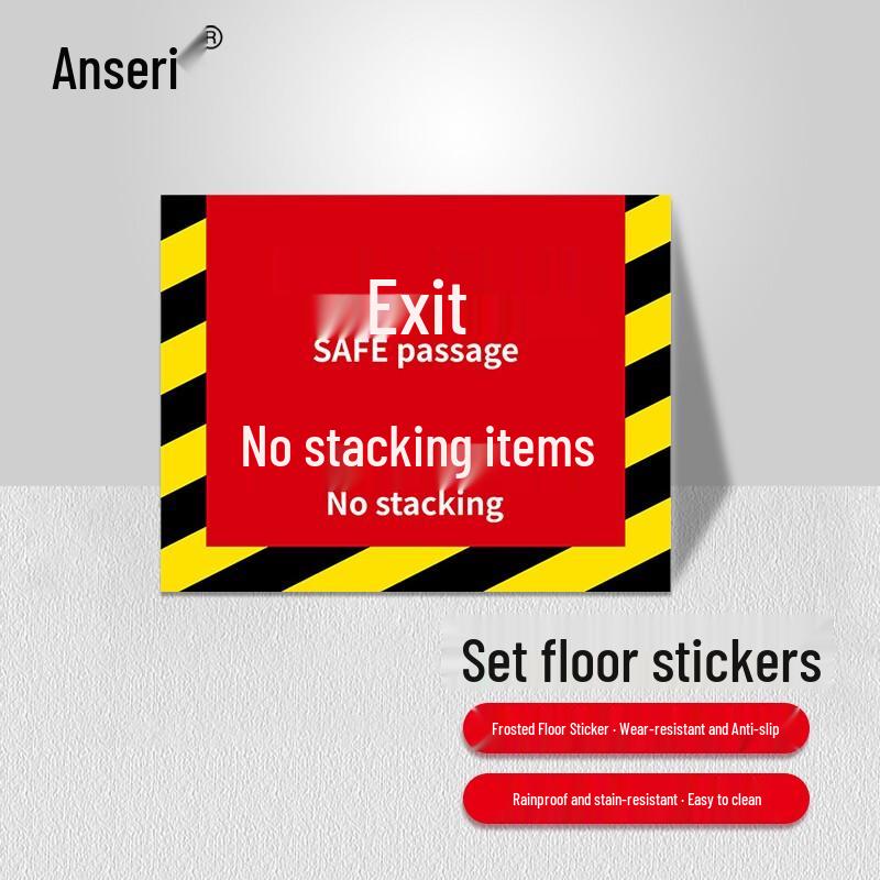 Ansai Rui Fire Safety Location Stickers Medium