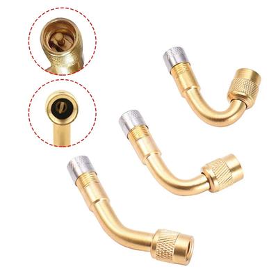 1/3PCS Car Tyre Valves Inflation Extension Tube 45/90/135 Degree Adapter Motorcycle Bike Tyre Valve Connector Accessories