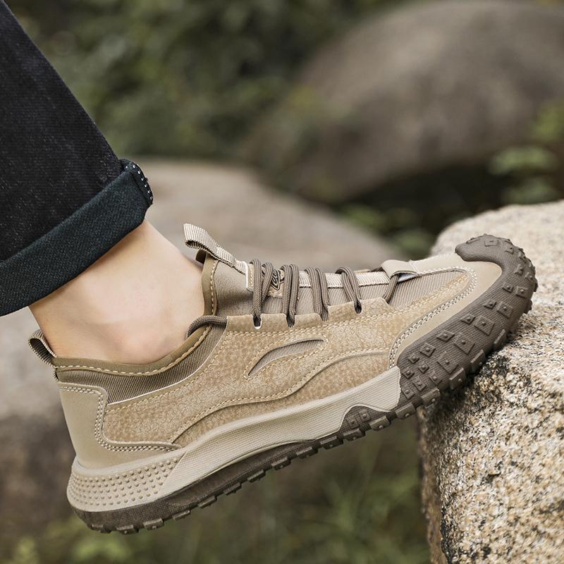 Outdoor Herren Freizeitschuhe Mode Rutschfeste Wanderschuhe Leichte Arbeitsschuhe Wildleder Sportschuhe Atmungsaktives Schuhwerk