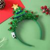 5xChristmas Glowing Hair Band Light Up Head Band Xmas Tree Hairband Creative Flashing Headwear Performances Photo Props