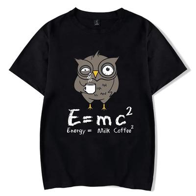 E MC2 Energy Milk Coffee T Shirt Women Street Fashion Short-sleeve Men's T-shirts Male Top Tee Funny T Shirt Y2k Clothes