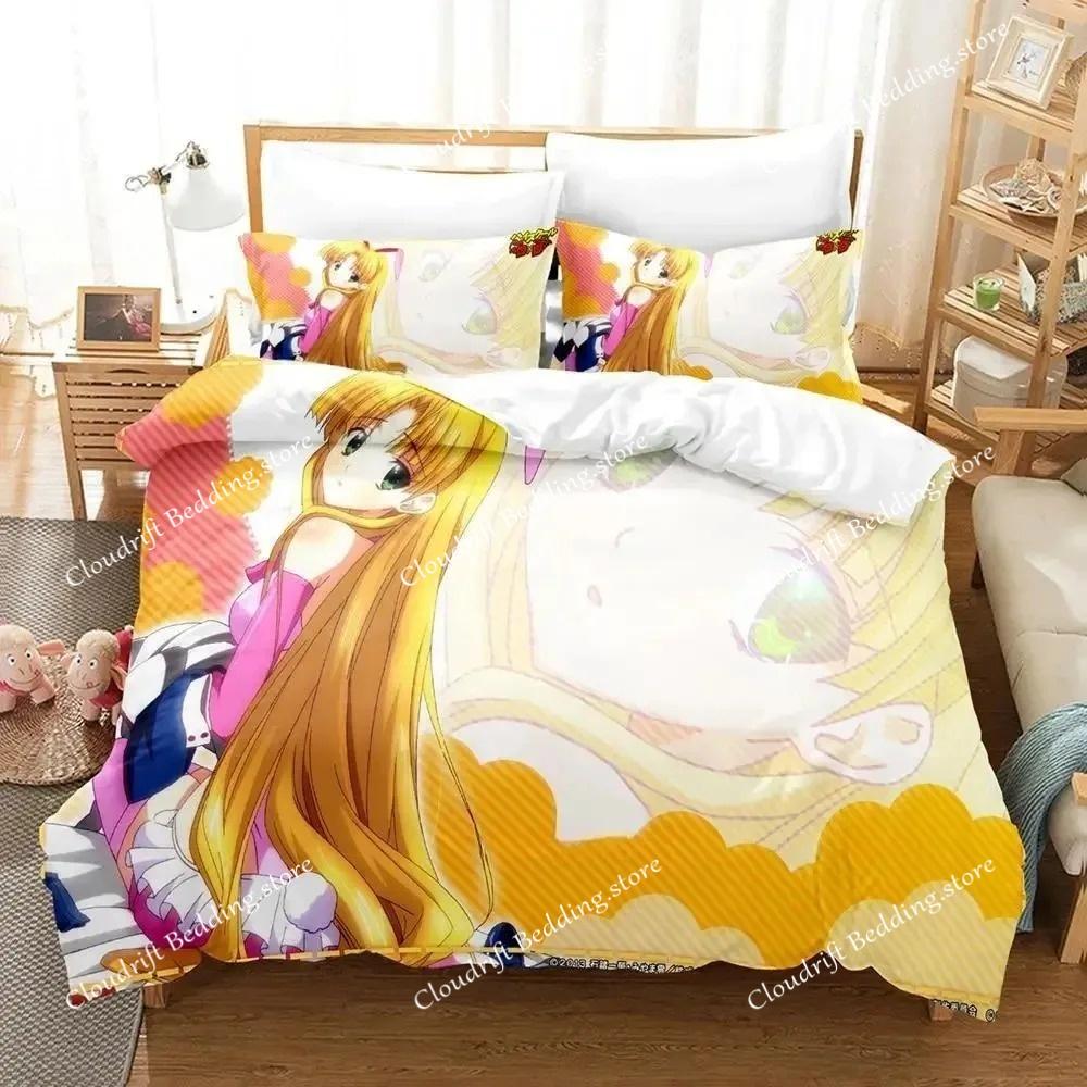Nytt Kawaii High School DxD Sängklädesset Enkelt Twin Full Queen King Size Sängset Vuxen Barn Sovrum Täcke Set Anime Säng