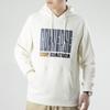 Converse Color Block Letter Print Fleece Lined Thermal Pullover Sweatshirt Men's Milk White 10021272-A01