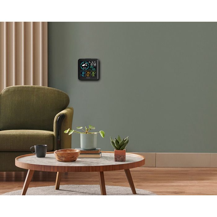 Station Météo Radio - KIENZLE - Avec 3 Capteurs - Température Et Humidité - Horloge Et Réveil