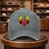 A MenS Flame Wheat Spike Baseball Cap Stylish And Adjustable for Outdoor Use Featuring an Urban Design This Lightweight And