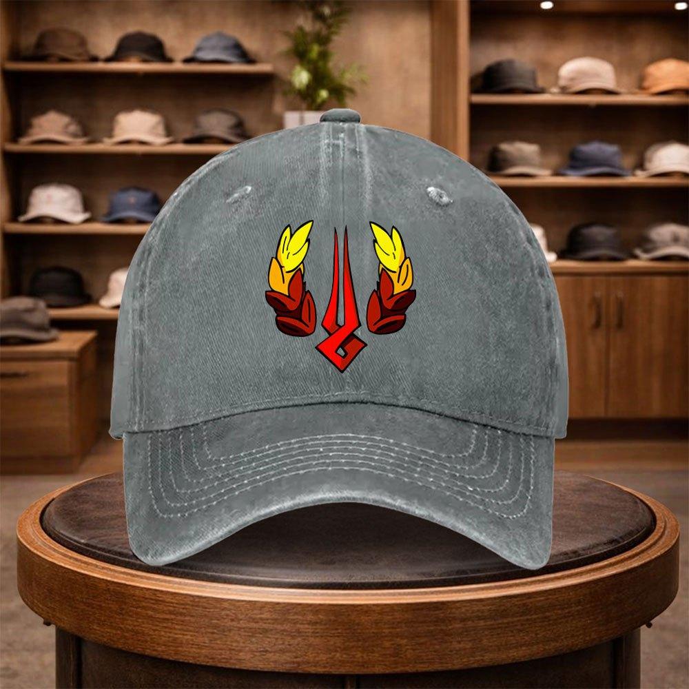 A MenS Flame Wheat Spike Baseball Cap Stylish And Adjustable for Outdoor Use Featuring an Urban Design This Lightweight And