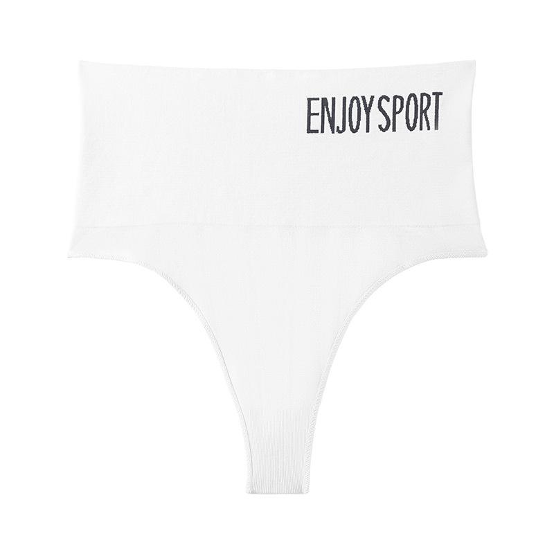 Woman Sexy Seamless Sports Fitness Letters Medium Large Size High Waist Seamless Briefs Thong
