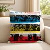 Band TThe PPolice Cushion Cover Soft Short Plush SkinFriendly Cushion Case for MultiScene Use
