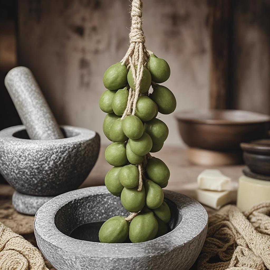 Grüne Traube Handseife – Langanhaltender Duft, Traubenförmig.