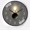 12-inch 30cm Light and Luxurious Light and Shadow Automatic Time-sensitive Radio Clock Home Living Room Bedroom Mute Clock Wall Clock