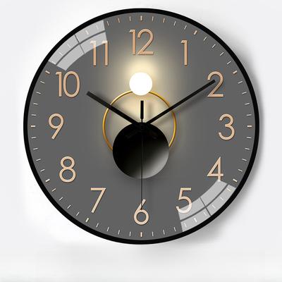 12-Zoll (30 cm) großer, energieeffizienter, geräuschloser Wandwecker mit Licht- und Schatteneffekten, ideal für Wohnzimmer, Schlafzimmer und mehr.