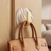 4Pcs Block, Round Clear Acrylic Adhesive Hooks Golden + Transparent Acrylic Waterproof Bathroom Sticky Hooks