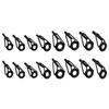 16Pcs Rod Tip Ceramic Guide Rings Replacement Fishing Eyelet Repair Guide Tips for Freshwater Saltwater Fishing Lovers
