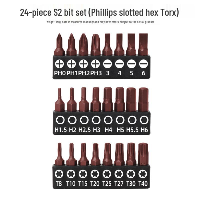 Multi-Function Screwdriver Set: Phillips, Slotted & Torx T30 with Handle