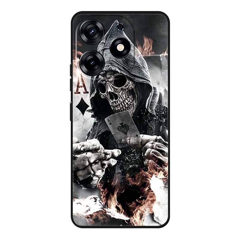 For Tecno Spark 20 Pro Case Wolf Soft Silicone TPU Back Cover Phone Cases For Tecno Spark20 Pro KJ6 Cute Animals Protector Funda