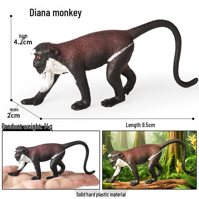 Wildlife Simulation Model: Tiger, Lion, Panda, Elephant, Rhinoceros, Kangaroo, Leopard, Horse, Sheep Toy Set