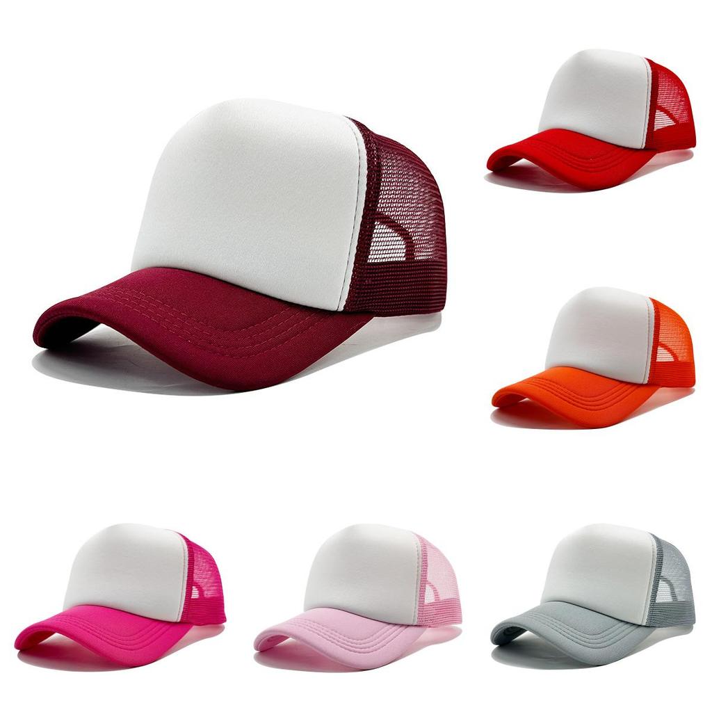 Cap Baseball Outdoor Student Kids Travel Solid Color Sunshade Hat Breathable