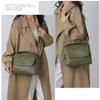 Soft leather multi-compartment crossbody bag women's shoulder bag