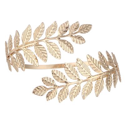 2026 European and American Bridal Leaf Headband, Bridal Golden Leaf Headband, Hair Ornament, Crown Headband, Christmas