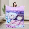 Anime Nekoparas Plush Blanket Students Flannel Throw Blanket For Home Decor Super Warm Custom Quality Bedspread Birthday Present