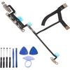 Power On Off and LED Flash Light Flex Cable Assembly with Metal Bracket Replacement for iPhone Xs Max (for iPhone Xs MAX)