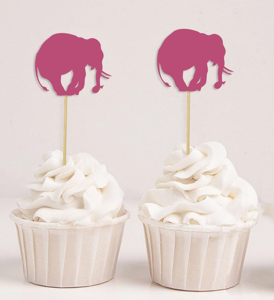 

Любий Сувенір| Топери для кексів у формі слона| Прикраси для десертів на день народження та дитячий душ - Упаковка Pack Of 20 baby рожевий колір