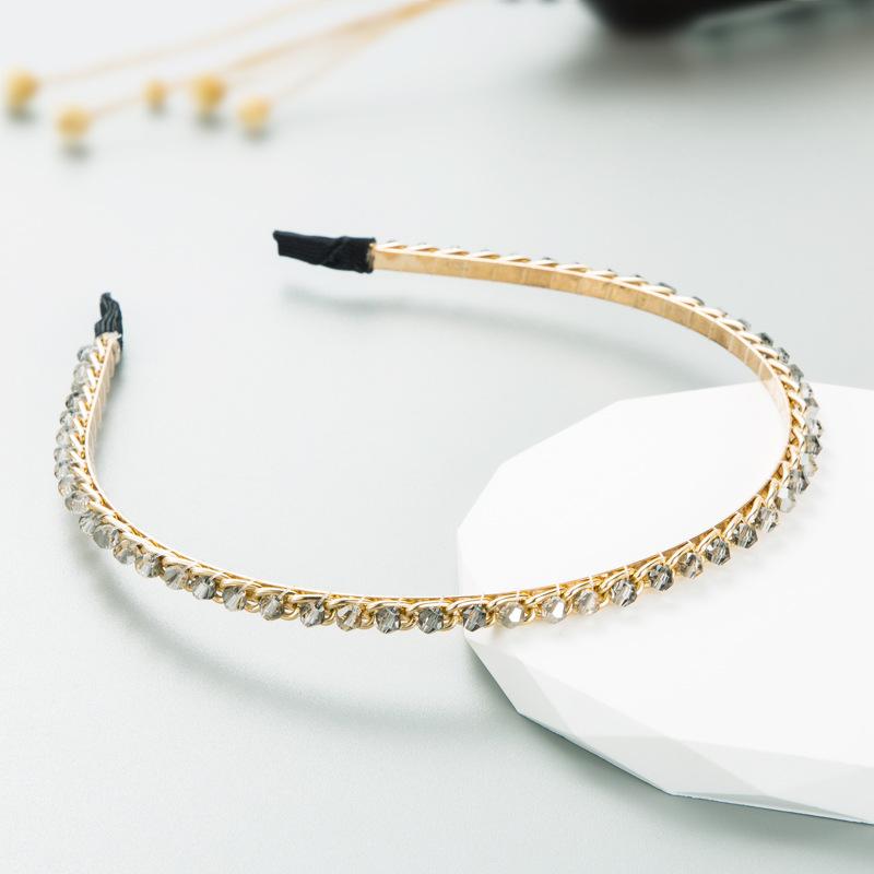 Women's Hairband Alloy Light Luxury Water Bit Hoop Shampoo Headwear