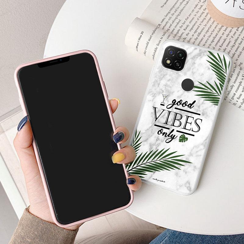 Marmurowy wzór etui na telefon do Redmi 9C 9 C NFC 10A 10 A pokrowiec ochronny różowy silikonowy miękki Funda do Xiaomi Redmi 9C Coque
