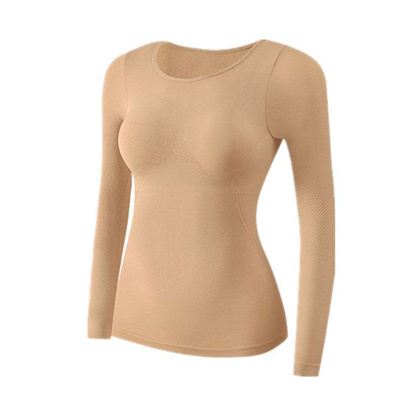 Женский бесшовный термокомплект из кашемира - самонагревающийся, формирующий базовый слой для осени и зимы L (50-70 kg)