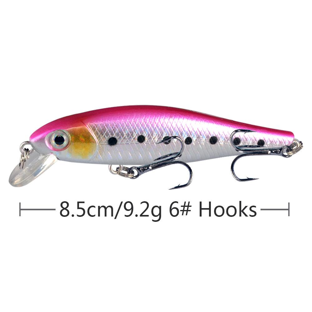 New 3D Eyes Bionic Minnow Fishing Lures Baits Artificial Hard Bait Lure Biomimetic Bait Fishing Equipment 8.5cm 9.2g