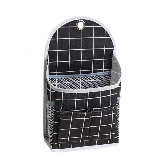 Wandhängende Aufbewahrungstasche Nachttisch-Organizer mit Taschen Hängender Aufbewahrungskorb für Buch Brille Snacks Schlafsaal Schlafzimmer