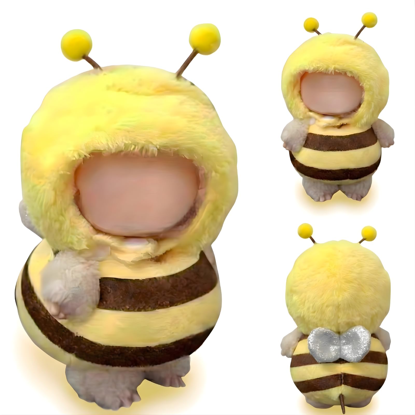 kokoria Lovebu Plush Toy Honeybee Outfit, 17cm, Interchangeable, Bee Costume