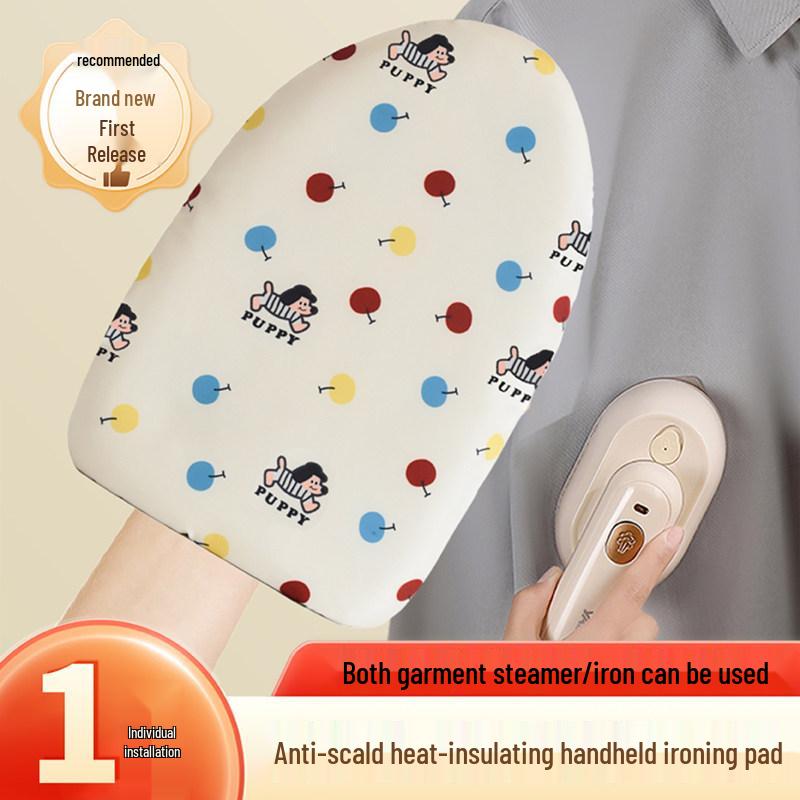 High-Temperature Resistant Mini Ironing Board and Garment Steamer Set with Heat Insulation Glove.