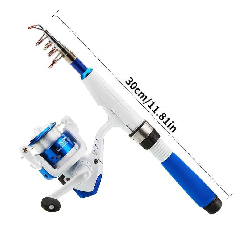 

Мини Морской Спиннинг Ультракороткий Секционный Портативный Спиннинг Сверхжесткий Спиннинговый Набор Одиночный Спиннинг Металлическая Катушка Рыболовные Снасти Подходит для Различных Водоемов Matching set синий