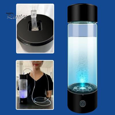 Tragbare wasserstoffreiche Wassertasse, auslaufsichere transparente Glaswasserflasche, Wasserstoff- und Sauerstofftrennung, intelligenter Wasserkocher für Outdoor-Reisen