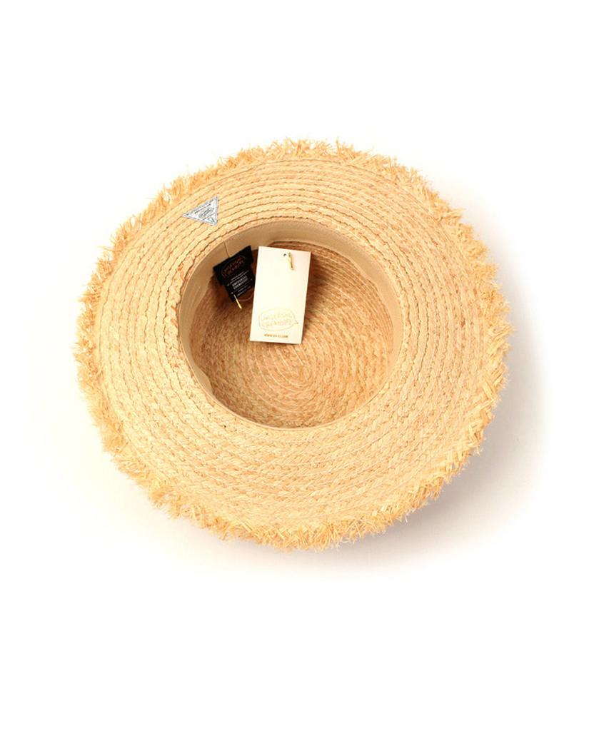 Yunibeosyeolkemiseuteuli Gold Metal Natural Flat Fedora Summer Fedora
