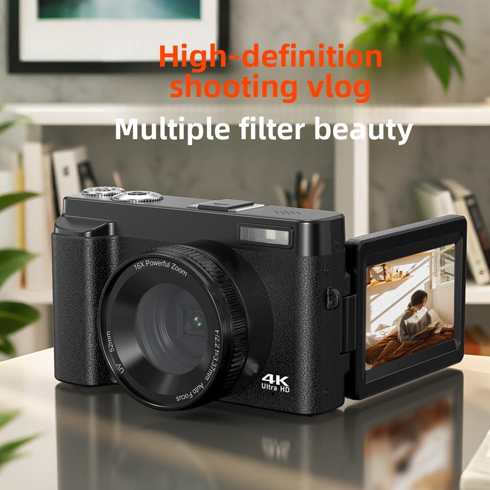 HD Mirrorless Digital Camera, High Pixel, Lightweight Portable Camera for Outdoor Shooting, Ideal for Students and Home Use