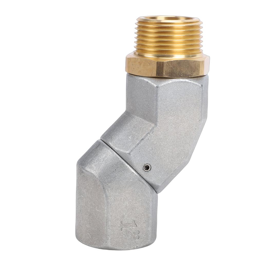 1 Inch NPT Fuel Nozzle Adapter 360 Degree Rotating Zinc Alloy Refueling Hose Connector for Transfer Pump Tank