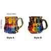 3D Coffee Mug Colorful Guitar Art Cup Novelty Painted Guitar Coffee Cup  Office