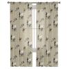 Camel Sun Cactus Desert Clouds Sheer Voile Curtains Transparent Window Tulle for Bedroom Holiday Decoration