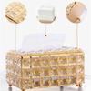 BEBO CREATIONS Tissue Box Holder for Home with Crystal Glass Beads, Tissue Paper Holder,