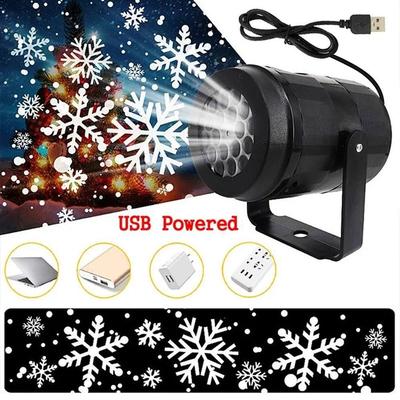 Waterproof Design LED Snowflake Projector Light Rotating Patterns LED Technology Laser Projector Light Snowflake Design