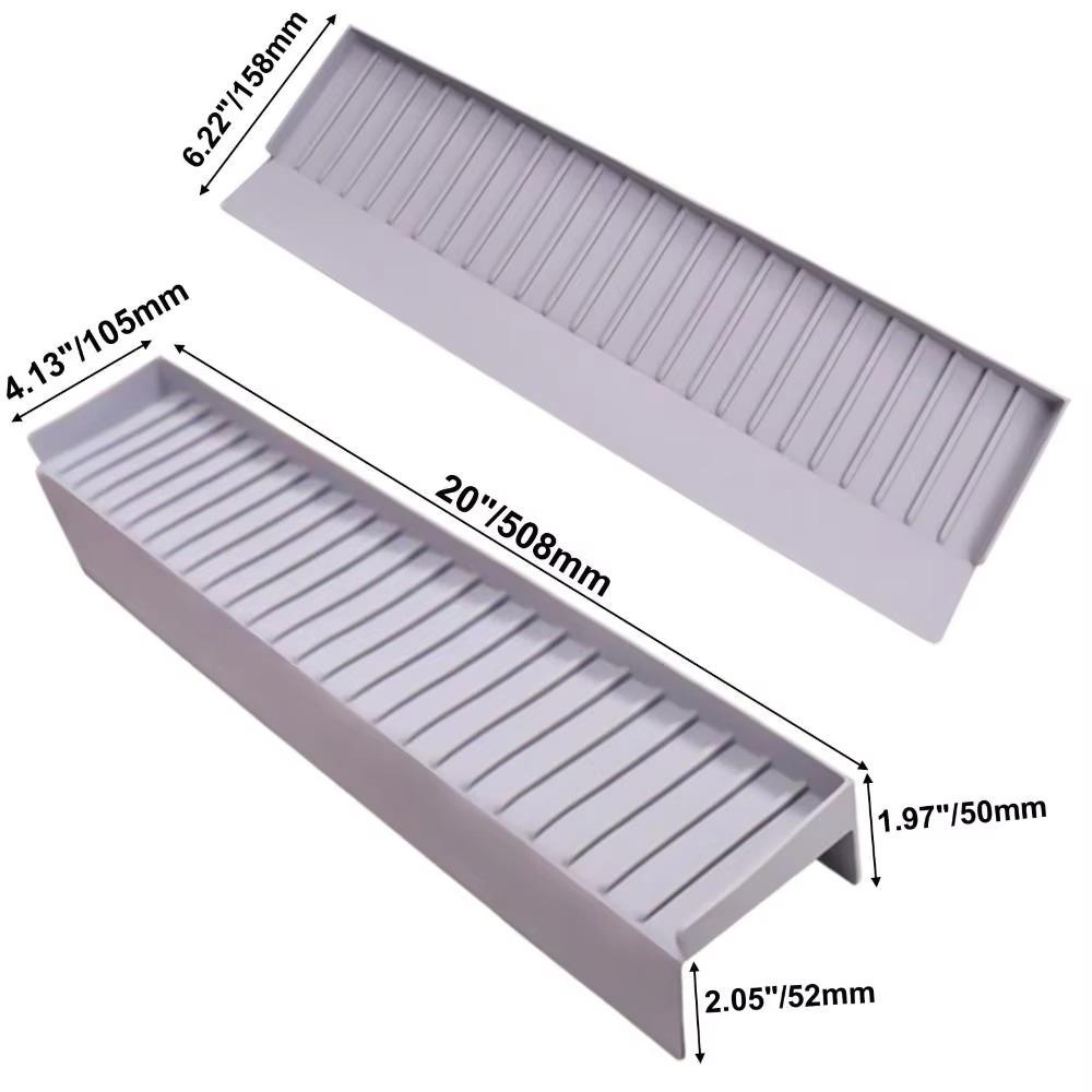 Silicone Kitchen Sink Water Baffle Splash-proof Sink Rim Splash Protector  Washbasin