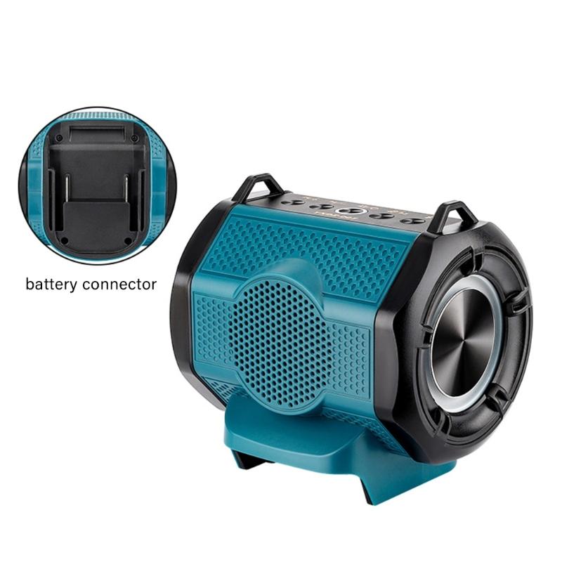 HIFI High Fidelities Bluetooth-compatible Speaker Portable Waterproof Design For 18-20V Batteries for Outdoor Activity Construction Sites and Camping