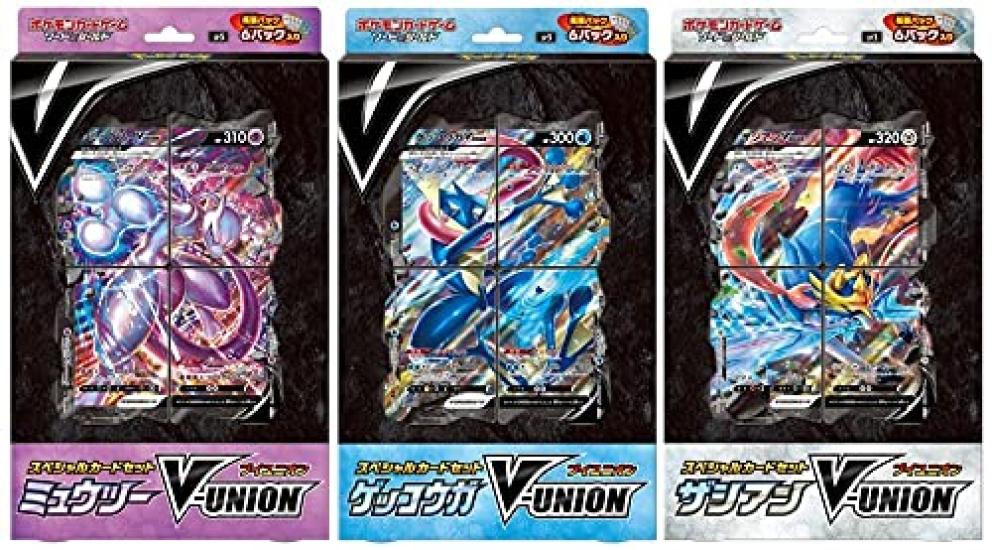 

из Pokemon Card Game Sword Shield Special Card Set [Set 3] & Mewtwo V-UNION Gekkouga V-UNION Zacian V-UNION