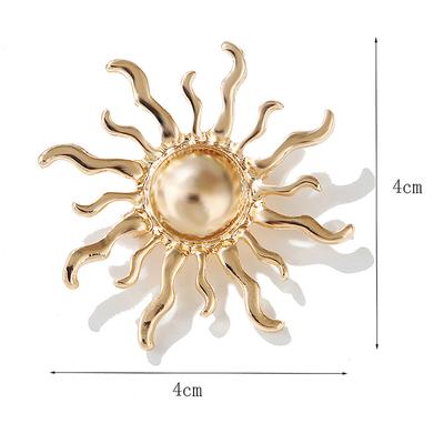 Persönlichkeit Sonne Blume Broschen Pin Für Frauen Kleidung Schmuck Party Zubehör