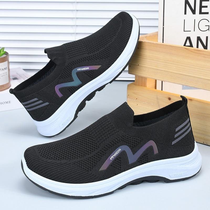 Spring and Summer Breathable Mesh Casual Shoes Comfortable Slip-On Sneakers for Men